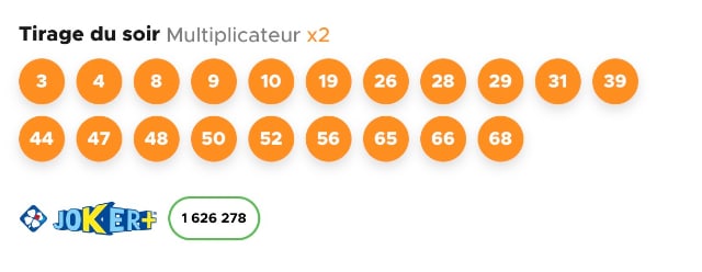 tirage keno 26 septembre soir