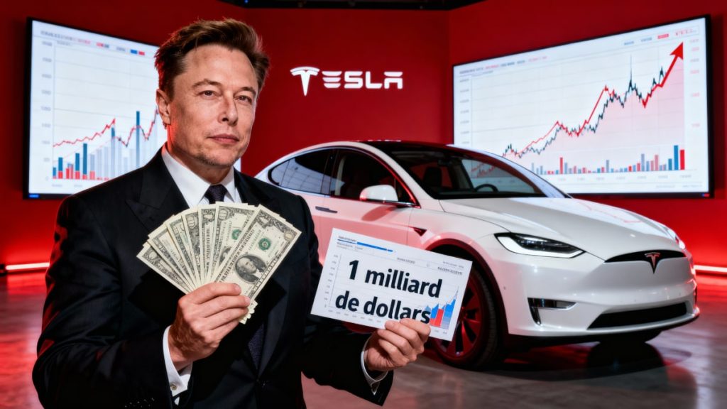 Elon Musk investit 1 milliard de dollars dans Tesla