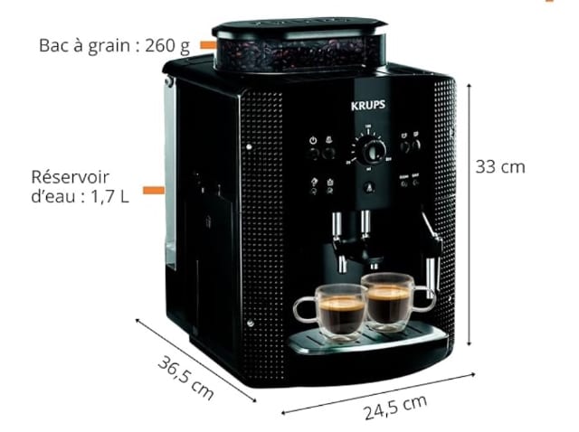 Krups Machine à café grain caractéristique